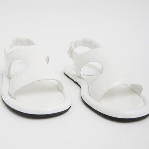 Tibi White Tom Naplack Sandal Size 37